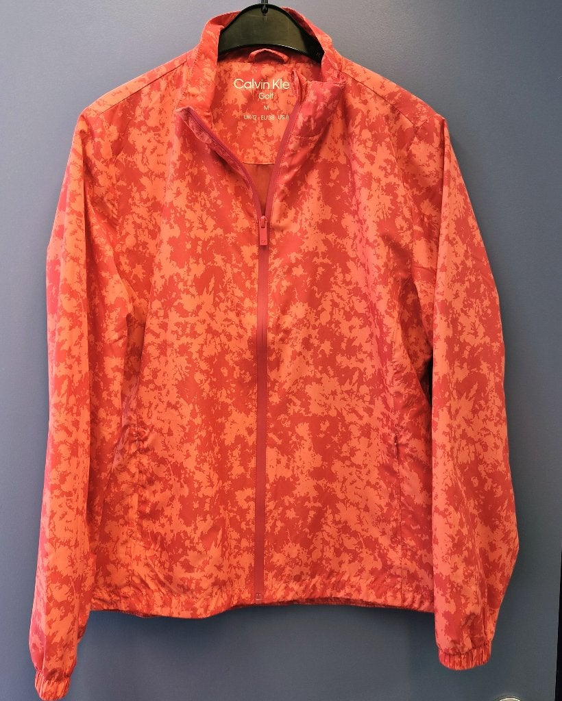 Calvin Klein Golf jack M roze windjack sport golf jas 51552, Kleding | Dames, Sportkleding, Maat 38/40 (M), ., Overige typen, Calvin Klein Golf