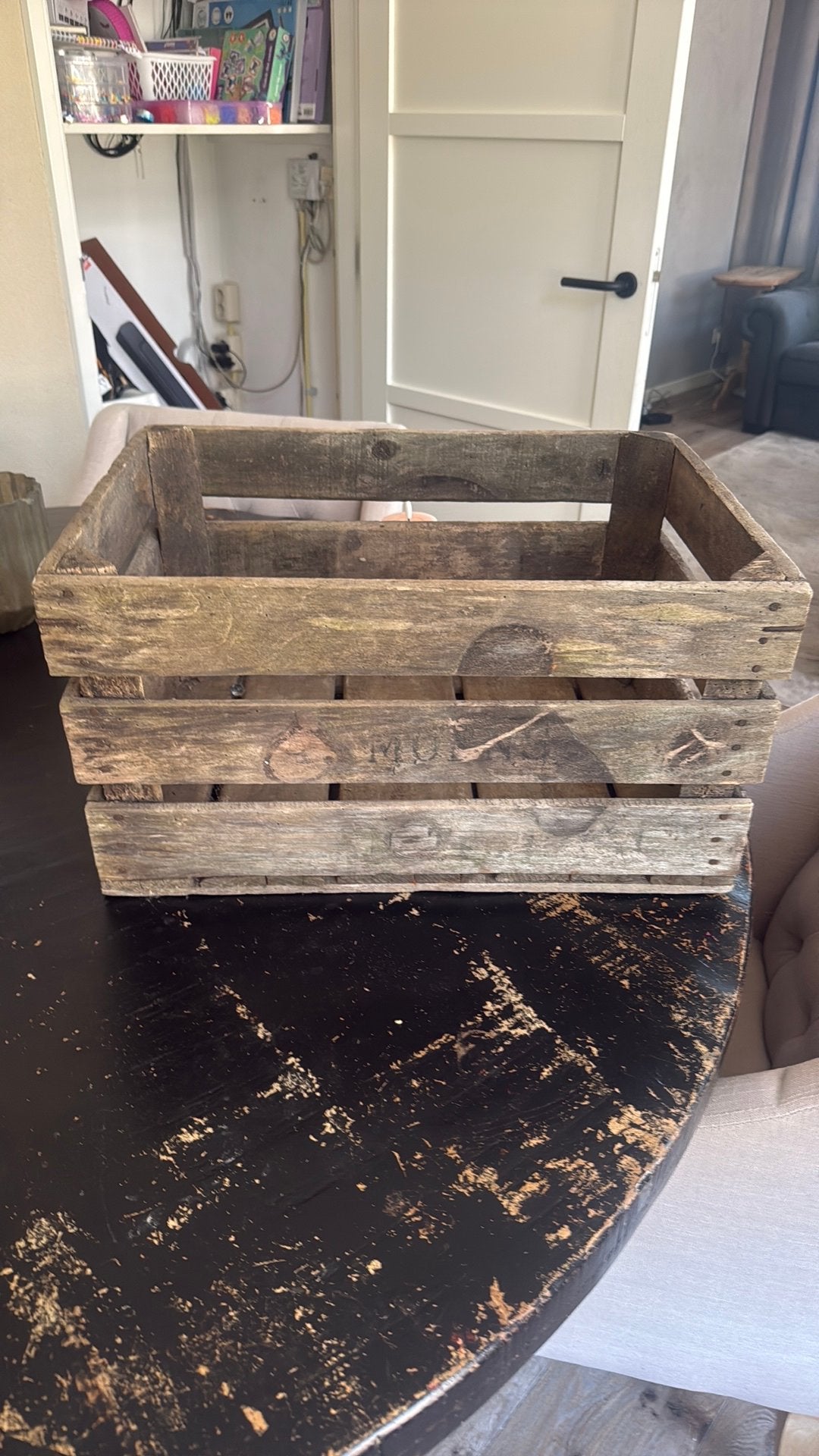 Houten kistje, Ophalen, Zo goed als nieuw, Hout