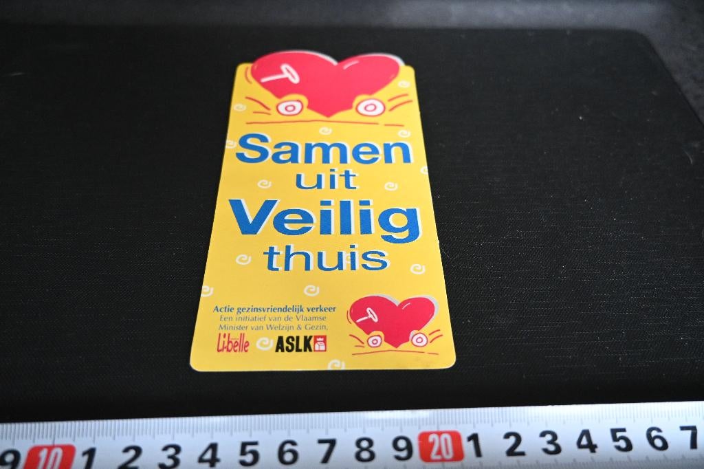 sticker ASLK  LIBELLE  Samen uit Veilig thuis, Verzamelen, Ophalen, Zo goed als nieuw