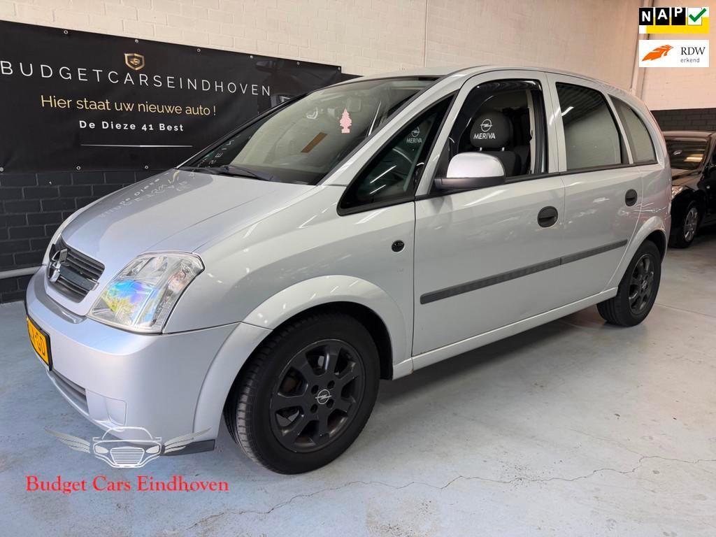 Opel Meriva 1.6 Enjoy Nap/CAR PLAY/Airco/APK 06-2027!, Stof, Gebruikt, Zwart, 4 cilinders