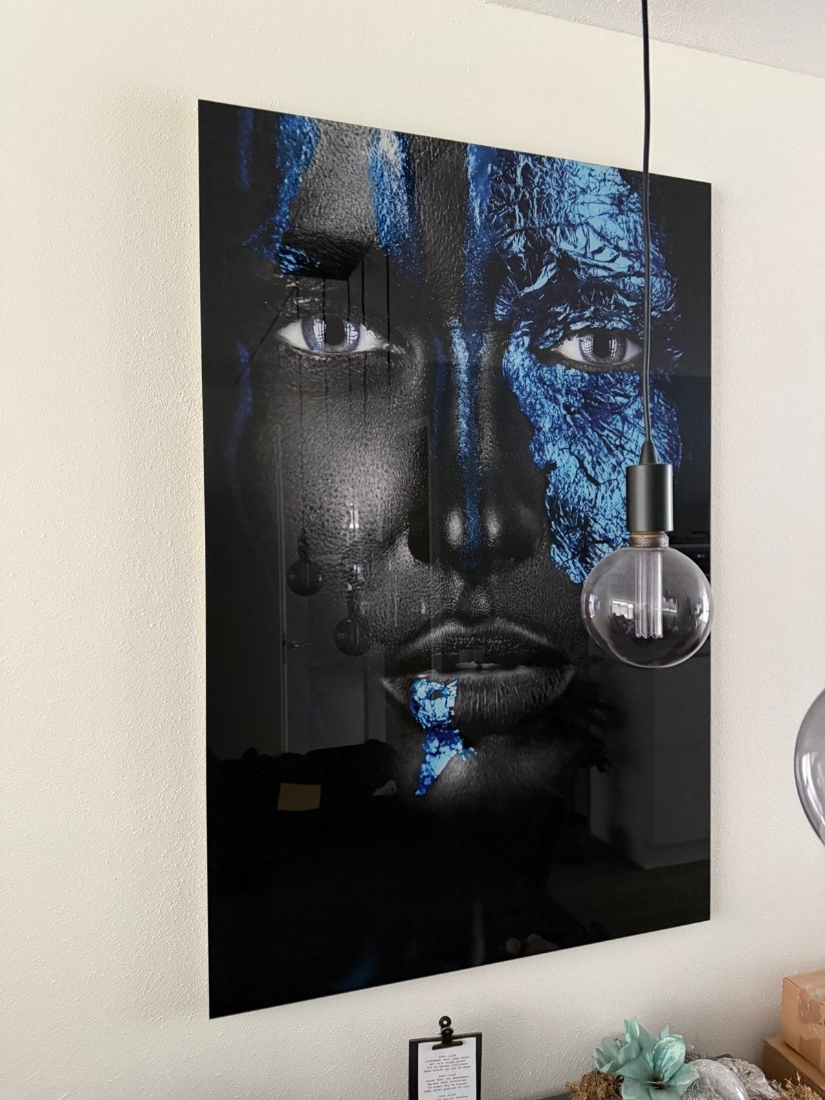 Art of Interior - Blue Noir fotokunst (135x90cm), Ophalen