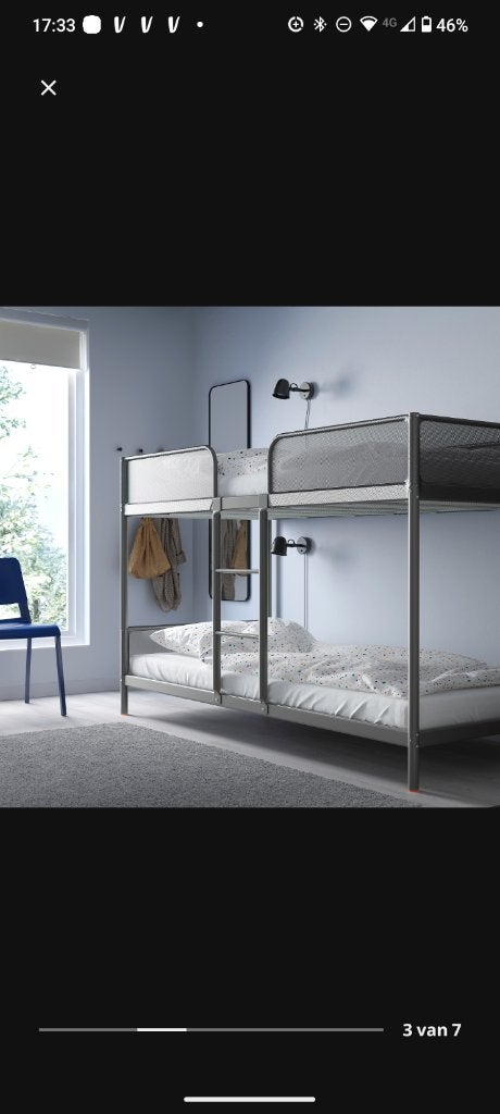 Stapelbed Ikea Truffing, Ophalen, Gebruikt, 90 cm, Eenpersoons