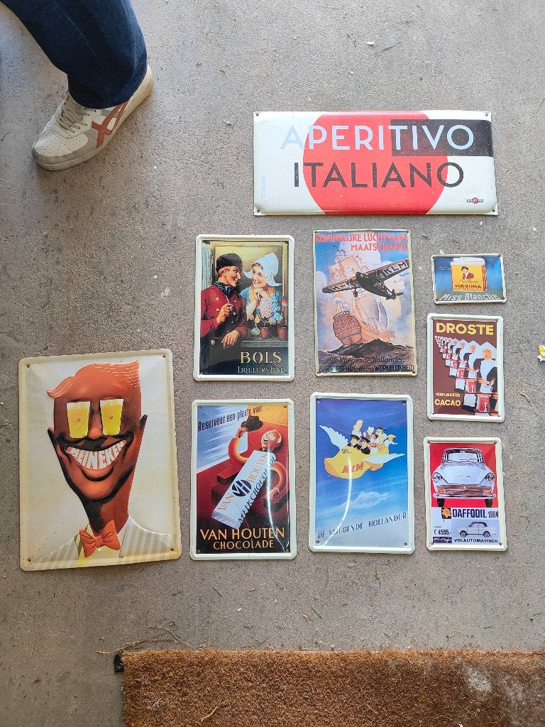 Vintage industriële reclameposters decoratie, Verzamelen, Rechthoekig Staand, A4 of kleiner, Nieuw, Ophalen of Verzenden