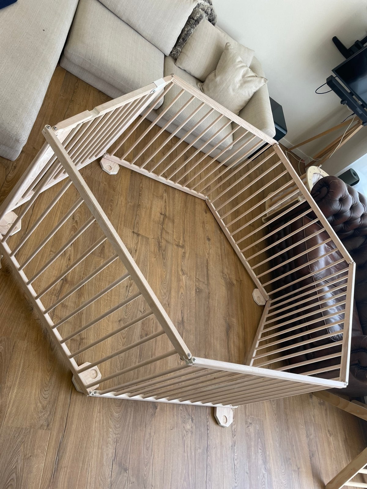 Houten Grondbox / Speelbox, Kinderen en Baby's, Boxen, Ophalen, Gebruikt