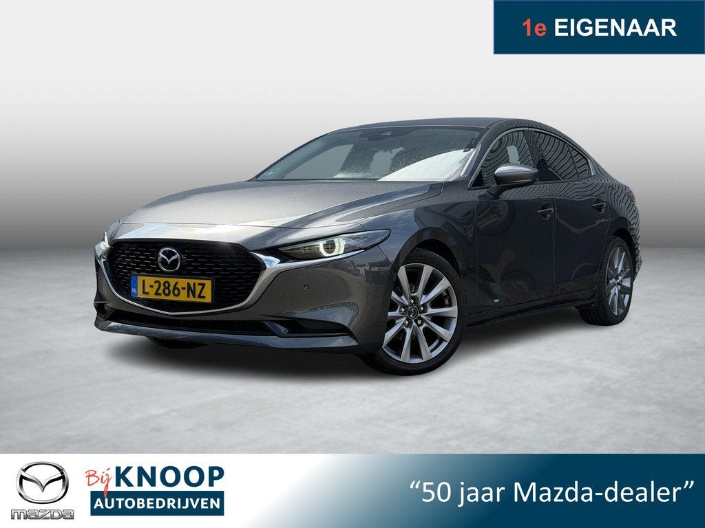 Mazda 3 2.0 e-SkyActiv-G M Hybrid 150 Sportive | Dealeronder, Auto's, Mazda, 1998 cc, Stof, Gebruikt, 4 cilinders