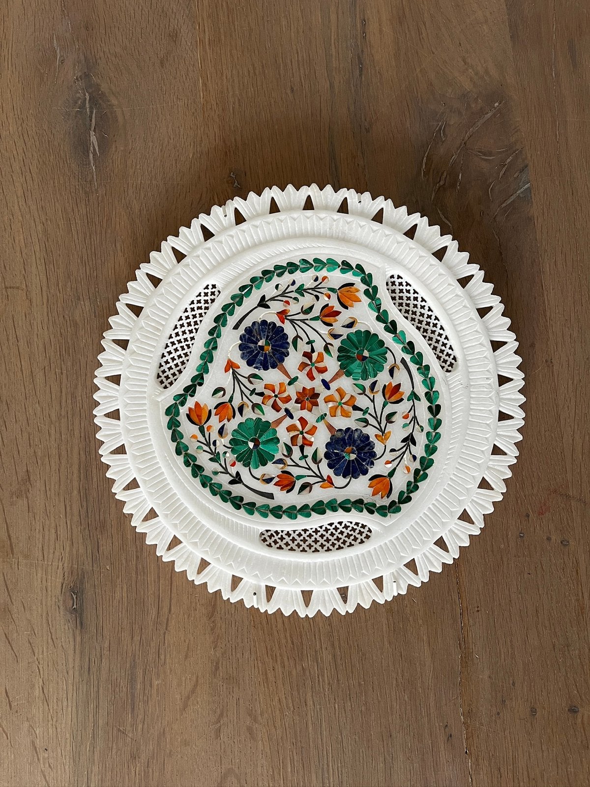 marmeren wandplaat uit India Pietra Dura, Ophalen of Verzenden
