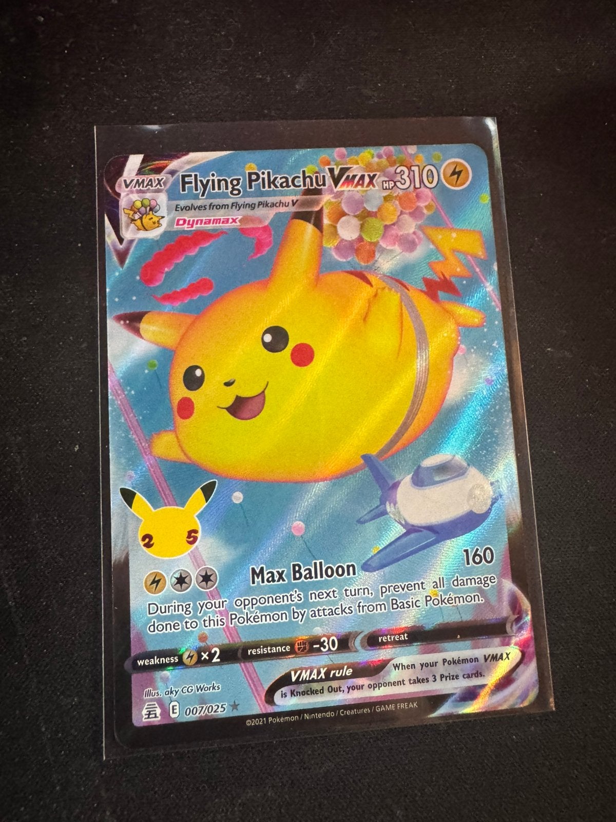 Flying Pikachu vmax, Ophalen, Zo goed als nieuw