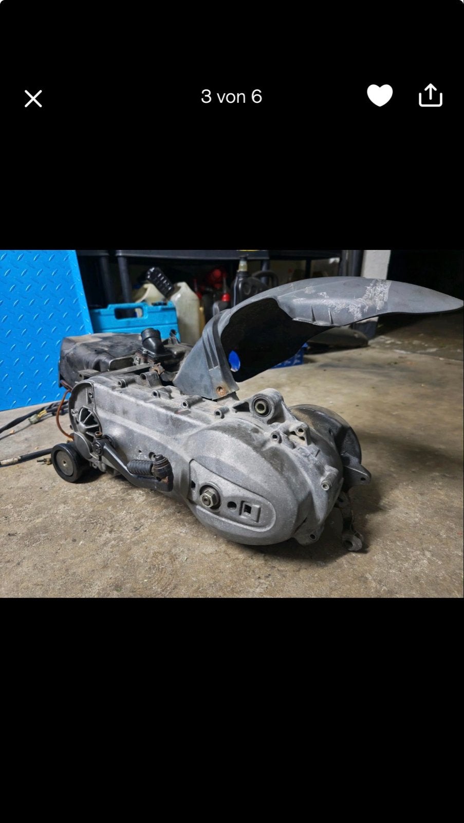 Motorblok piaggio125 ac - Gebruikt 125/150/180cc, Ophalen of Verzenden, Gebruikt, Blok