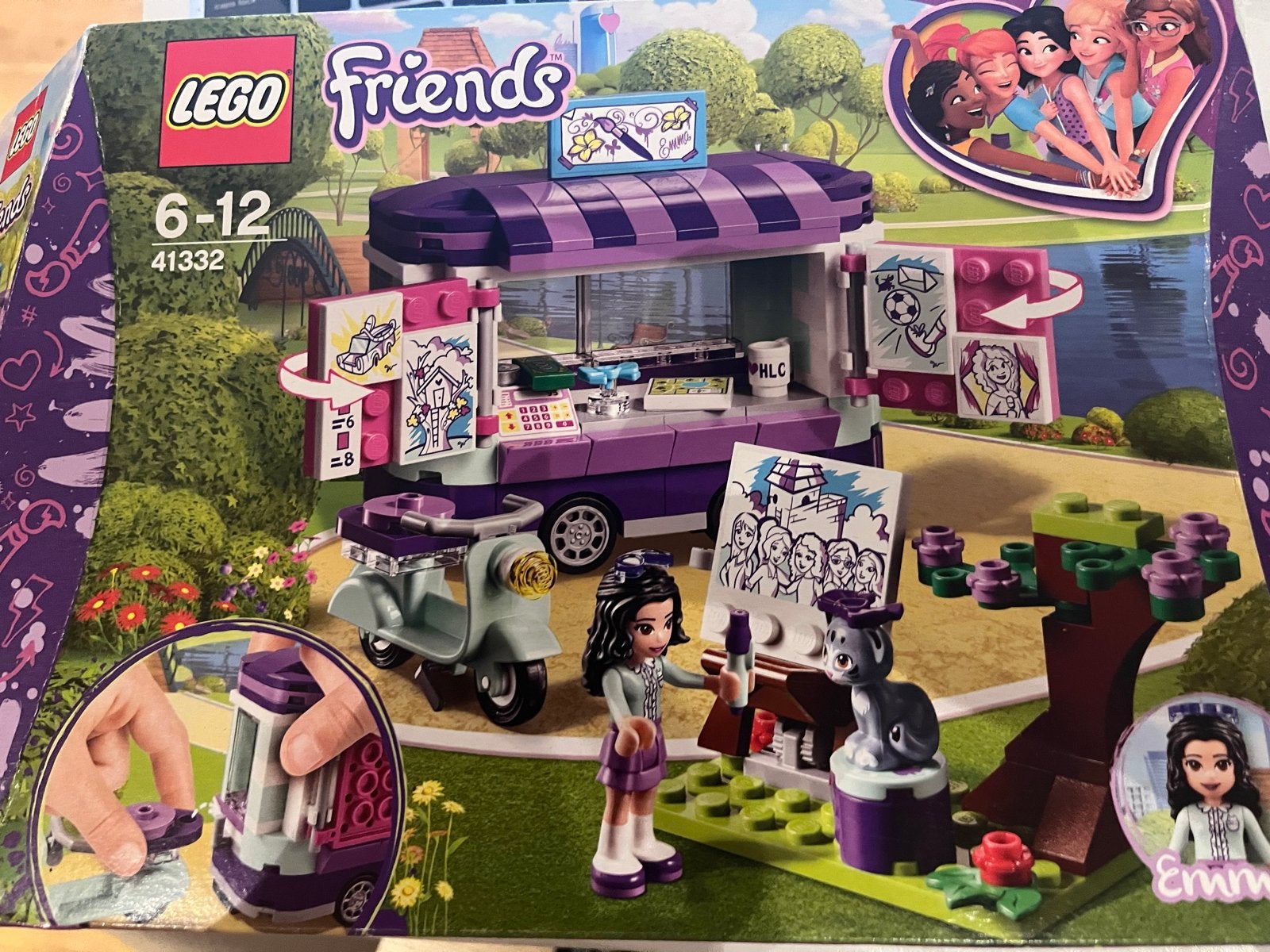Emma’s kunstkraam Lego Friends 41332, Compleet, Lego, Friends, Ophalen of Verzenden