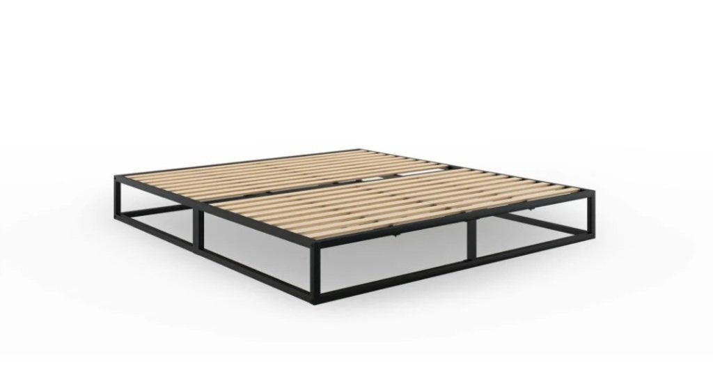 Metalen bed Emma (160x200), Huis en Inrichting, Slaapkamer | Bedden, Ophalen, Zwart, 200 cm, Metaal