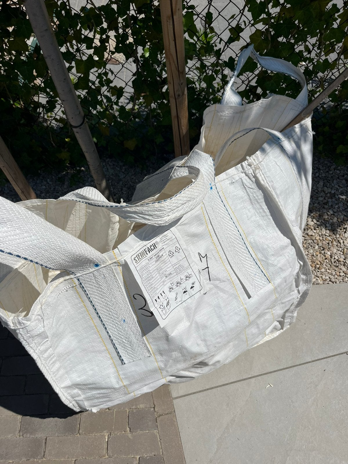 Big Bag 0,5 m3, Ophalen, Gebruikt, 100 cm of meer, Opvouwbaar