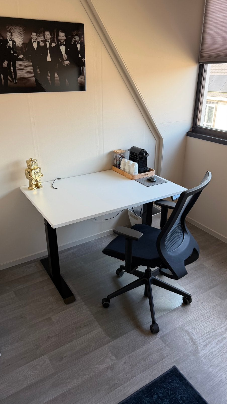 Elektrisch bureau 120x80 in zeer nette staat, Ophalen, Zit-sta bureau, Elektrisch, 120 cm