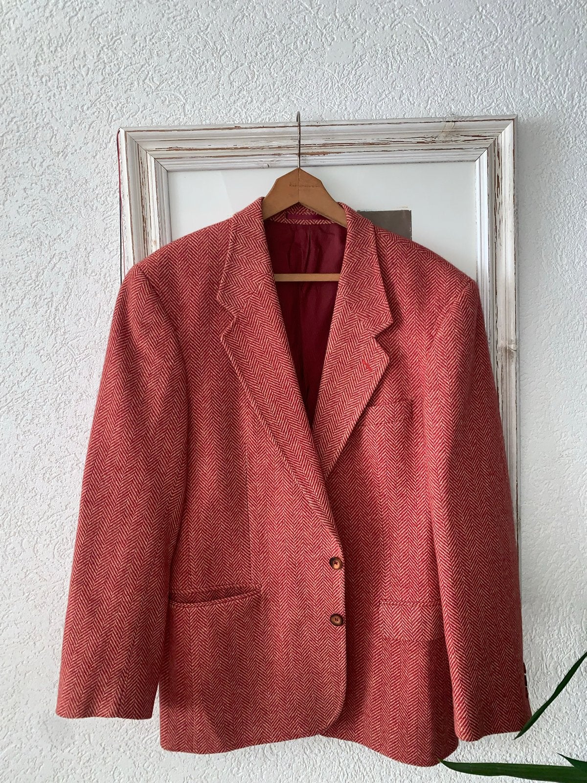 Vintage Alias Peek & Cloppenburg Jasje - Rood/Beige, Kleding | Heren, Ophalen of Verzenden, Zo goed als nieuw, Maat 52/54 (L)