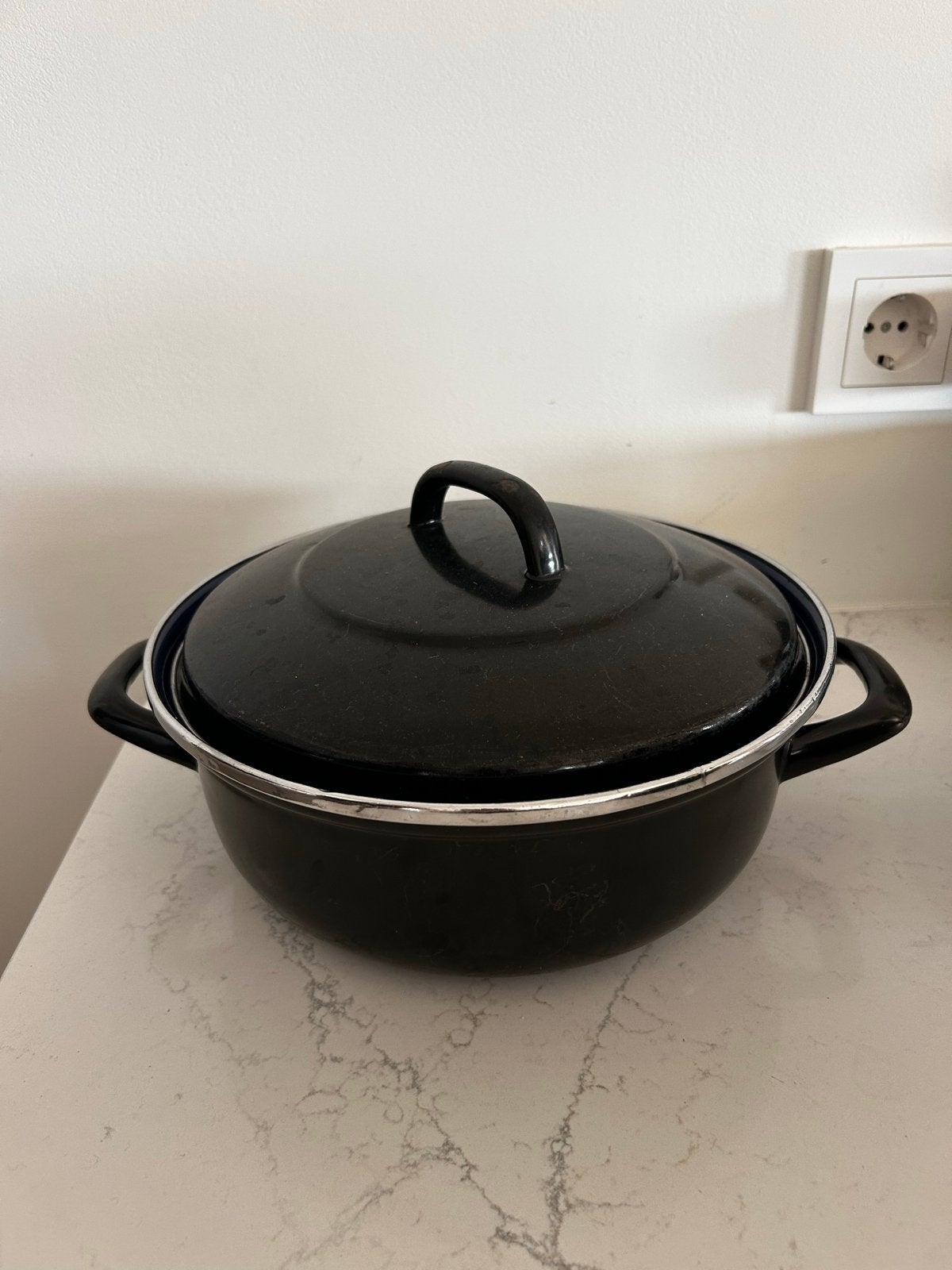 Set van 2 pannen, Huis en Inrichting, Keuken | Potten en Pannen, Gebruikt, Met deksel, Pannenset, Ophalen of Verzenden