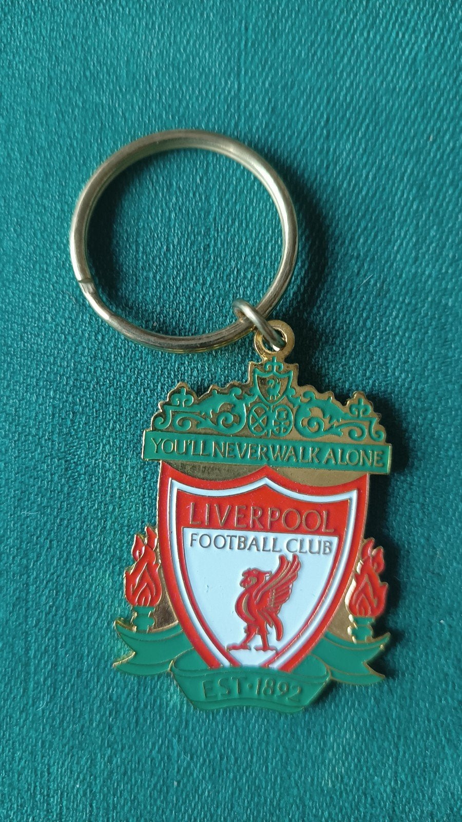 Liverpool FC Sleutelhanger - You'll Never Walk Alone, Ophalen of Verzenden, Gebruikt, Sport