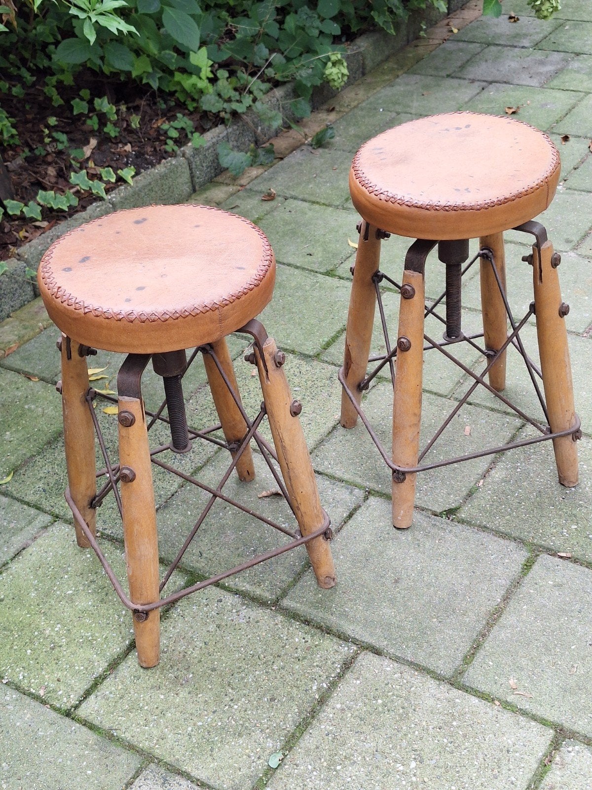 Verstelbare krukken - Vintage stijl, Ophalen, In hoogte verstelbaar, Gebruikt, Hout