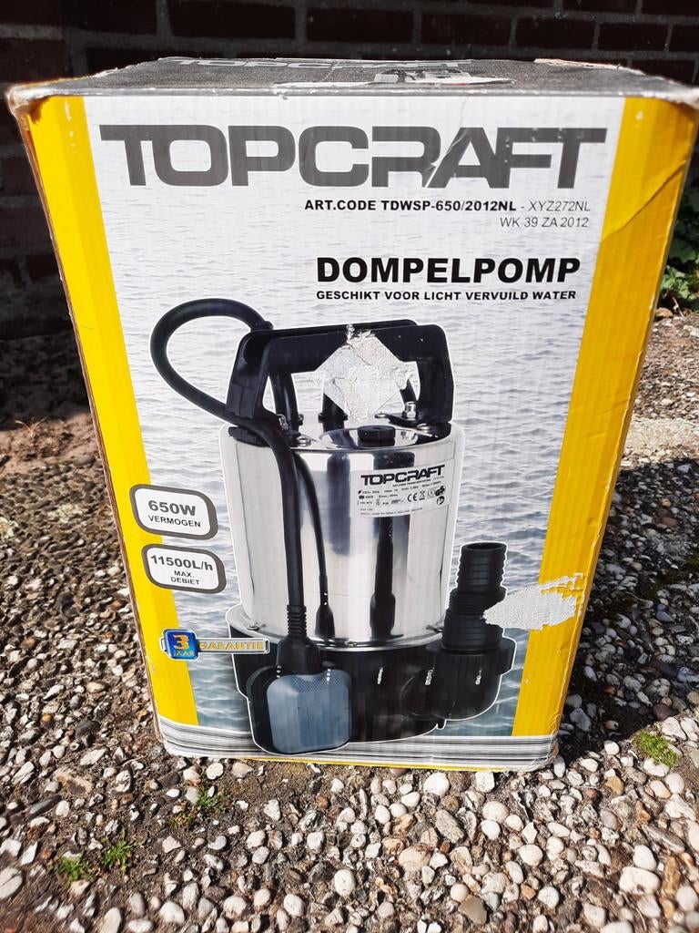 TOPCRAFT Dompelpomp 650W, Ophalen of Verzenden