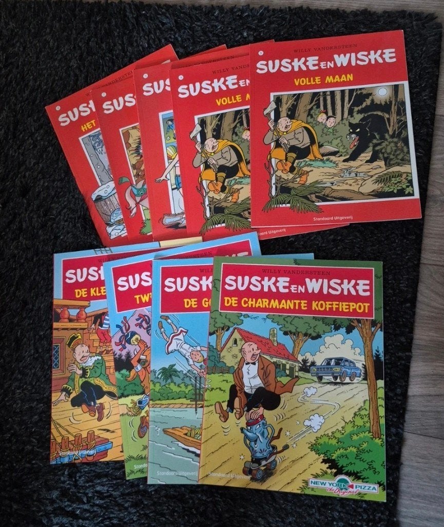 Suske en Wiske strips in Shell en New York Pizza editie, Meerdere stripboeken, Verzenden, Gelezen