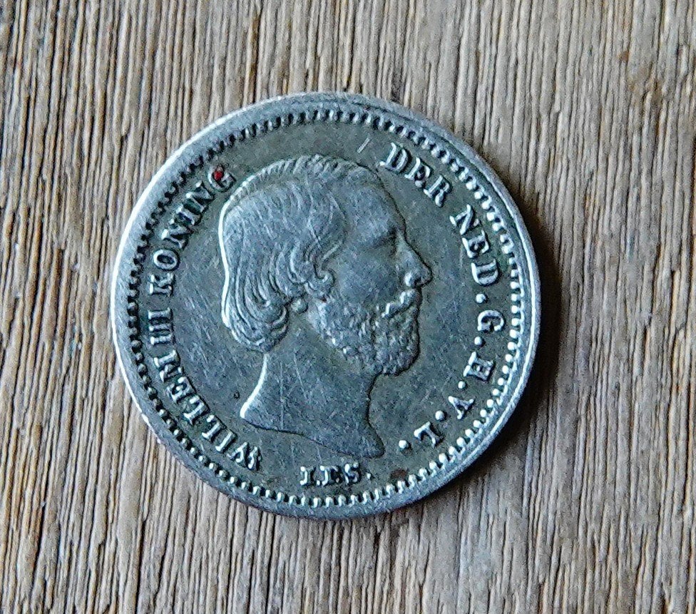 5 cent 1876, Koning Willem III, Zilver, Ophalen of Verzenden, Losse munt