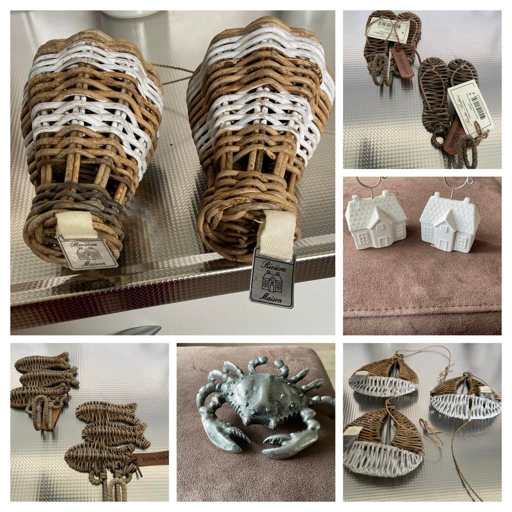 Riviera Maison decoratiepakket: diverse items ALLEEN OPHALEN, Huis en Inrichting, Ophalen, Gebruikt, Meerkleurig, Landelijk