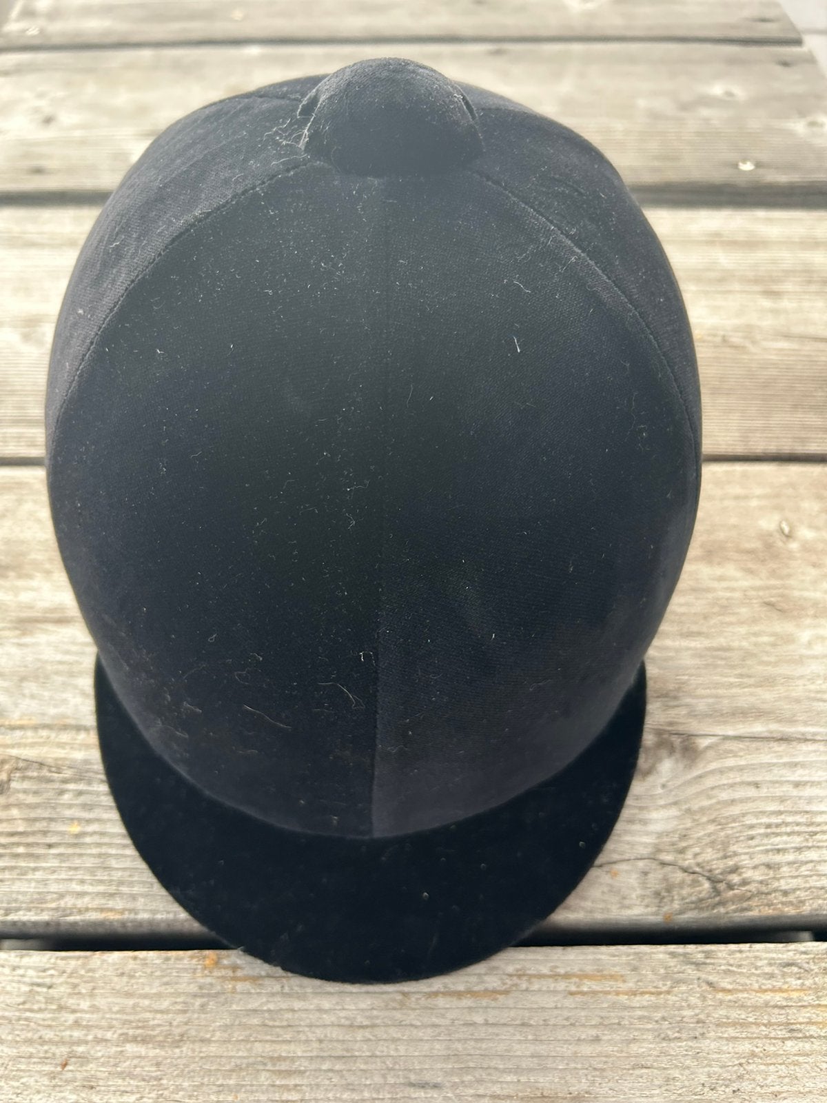 Cap Horka voor paardrijden maat 57 zgan, Dieren en Toebehoren, Paardrijkleding, Ophalen, Zo goed als nieuw, Zwart, Dressuur