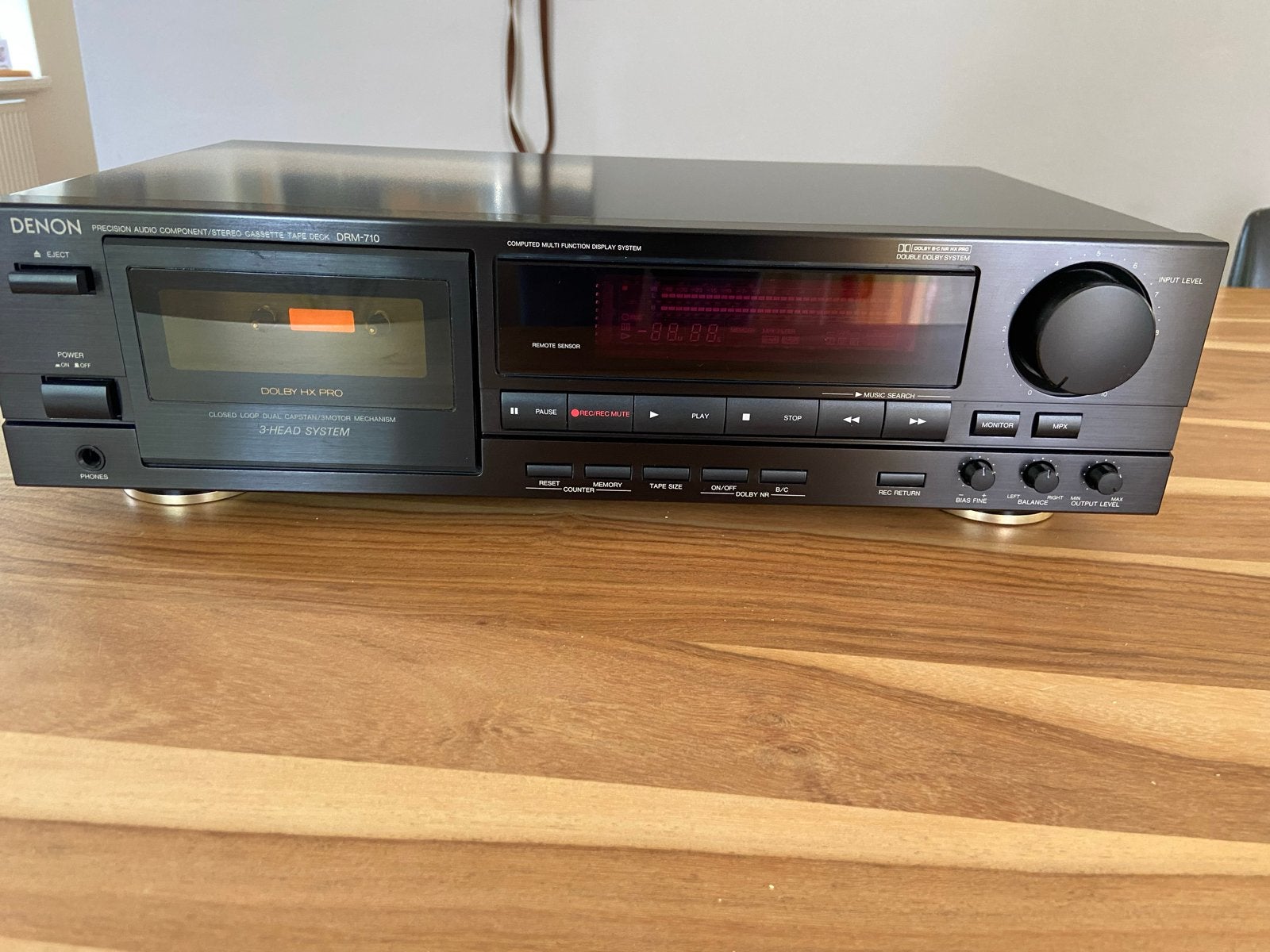 Te koop Denon DRM-710 cassettedeck., Audio, Tv en Foto, Cassettedecks, Ophalen, Enkel, Denon, Tiptoetsen