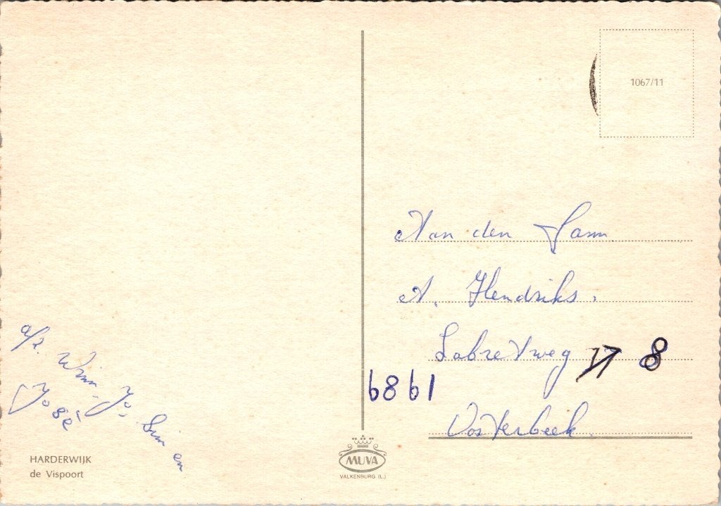 Harderwijk - 8 oude ansichtkaarten Vischpoort, Verzenden, 1960 tot 1980, Gelopen, Gelderland