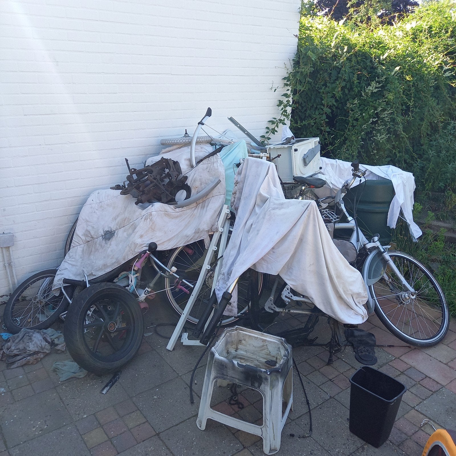 Gratis op te halen ijzer/alu, Ophalen