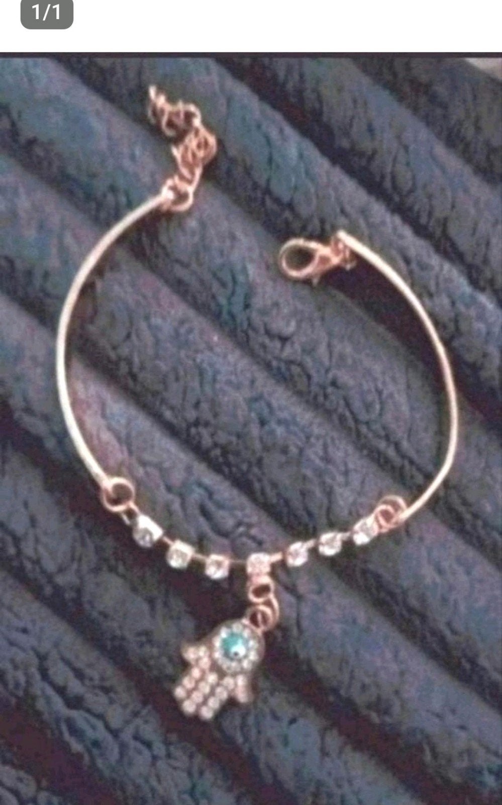 Armband gelukshand, Verzenden, Nieuw, Goud, Met bedels of kralen
