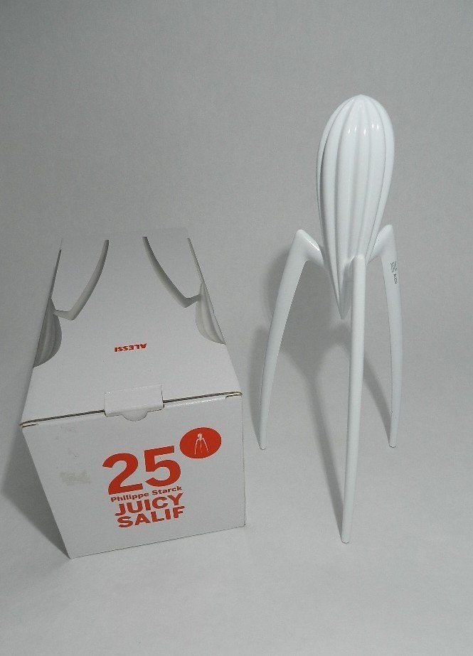 Alessi 25th. JUBILEUM UITGAVE JUICY SALIF in WIT. Nieuw!, Ophalen of Verzenden