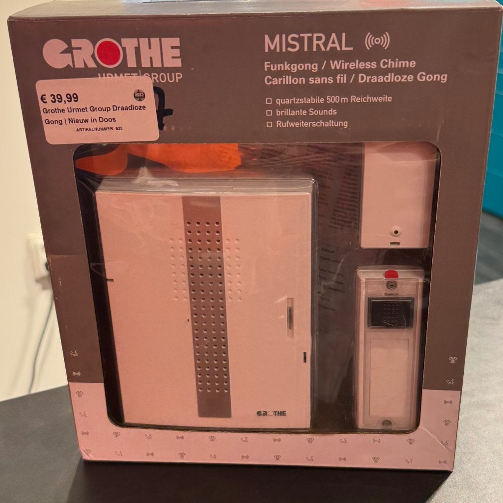 Grothe Urmet Group Draadloze Gong | Nieuw in doos, Huis en Inrichting, Deurbellen, 2K Games, Nieuw, https://support.2k.com/hc/nl