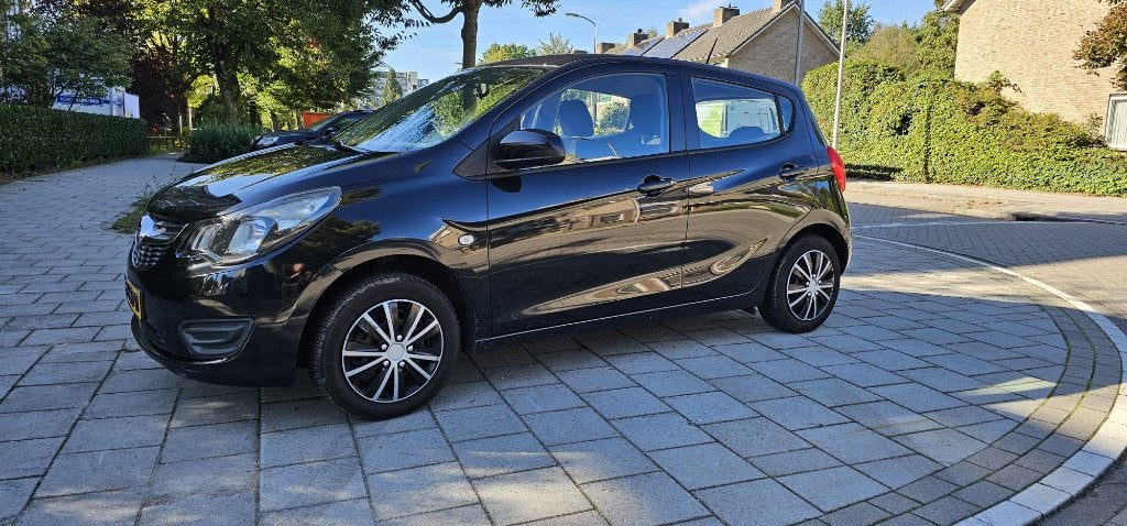 Opel Karl 1.0 Ecoflex 55KW 2015 Zwart, Auto's, Opel, Voorwielaandrijving, Stof, 74 pk, 4 stoelen