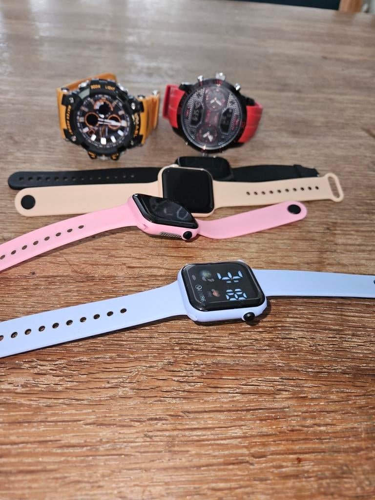 Horlogeven smartwatches, Ophalen of Verzenden, Zwart, Android