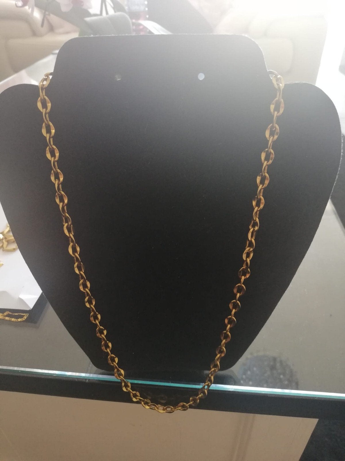 Nieuwe 18K Gold Plated Ketting - 60 cm, 6 mm, Ophalen of Verzenden