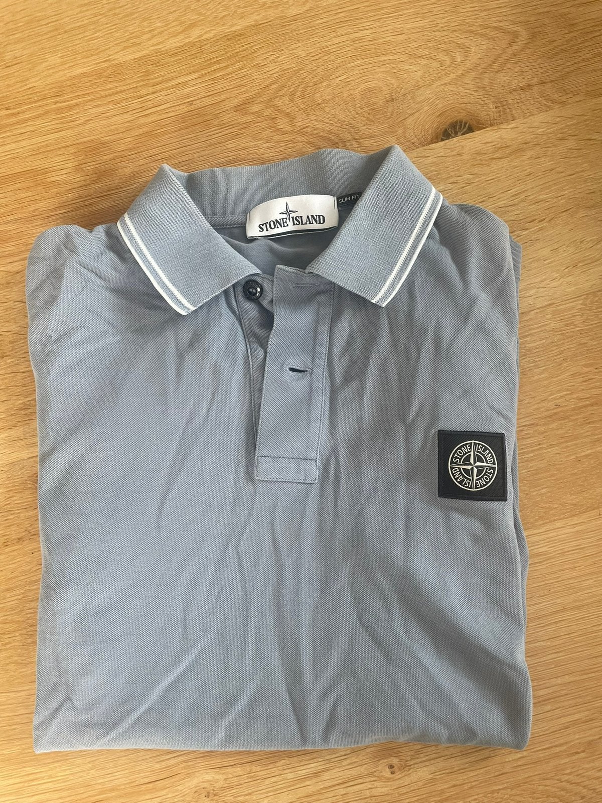 Stone island polo, Ophalen of Verzenden, Zo goed als nieuw, Maat 48/50 (M), Blauw