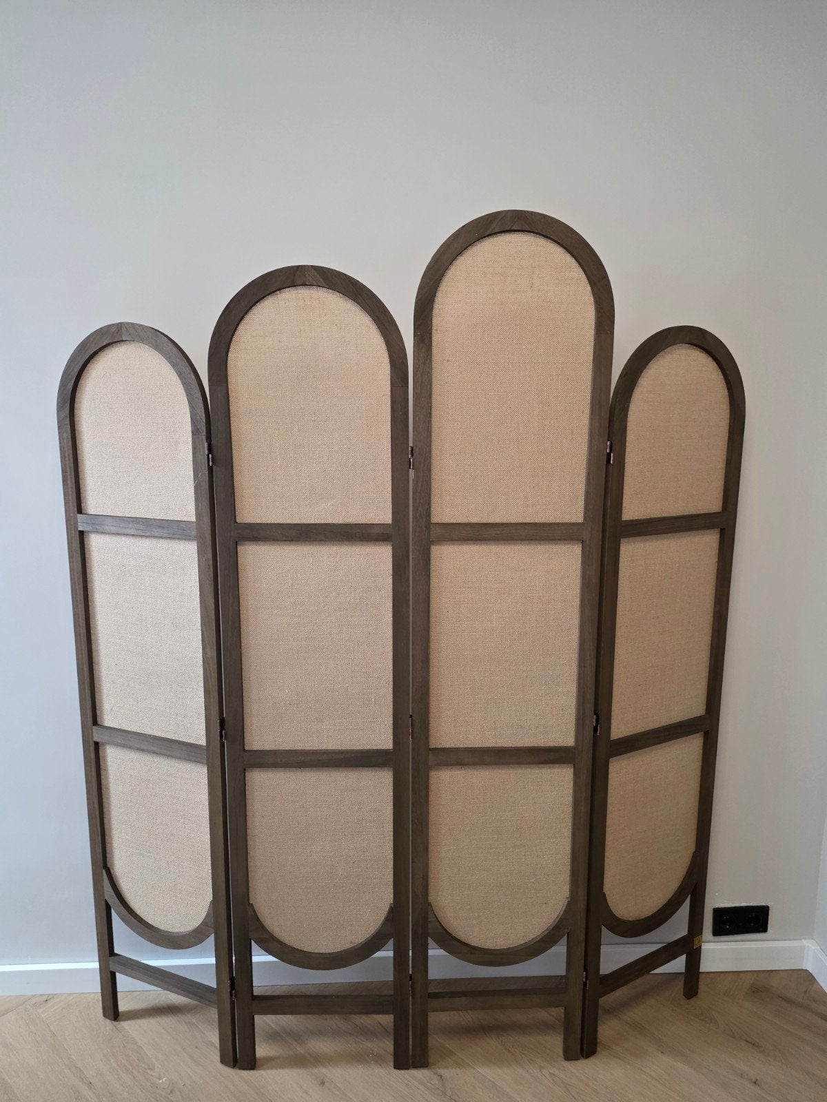 Kamerscherm 4 panelen hout, Ophalen, Nieuw