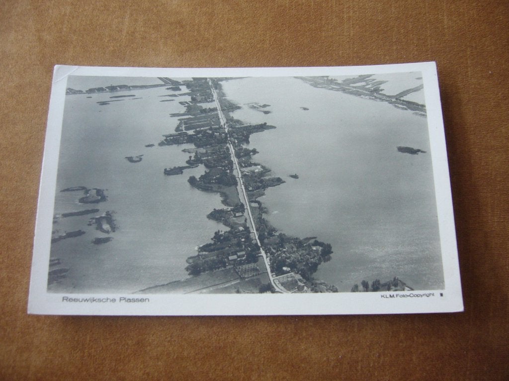 REEUWIJK  - GOUDA  =  REEUWIJKSCHE PLASSEN, Verzamelen, Ansichtkaarten | Nederland, Ophalen of Verzenden, 1940 tot 1960, Ongelopen