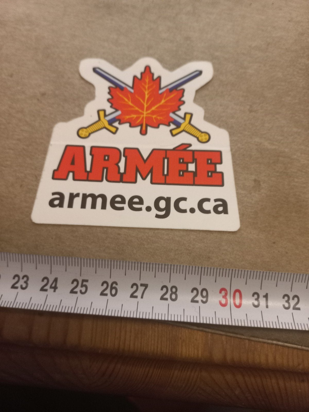 Sticker Canadese Armée - Leger - Militair, Verzamelen, Stickers, Ophalen of Verzenden, Nieuw, Overige typen