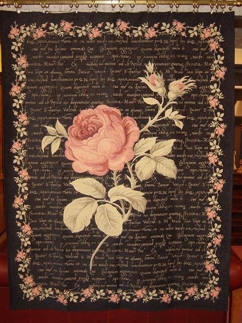 NIEUW WANDTAPIJT WANDKLEED ROOS GROOT  gobelin flamant, Wilms, Zwart, Nieuw, Ophalen of Verzenden