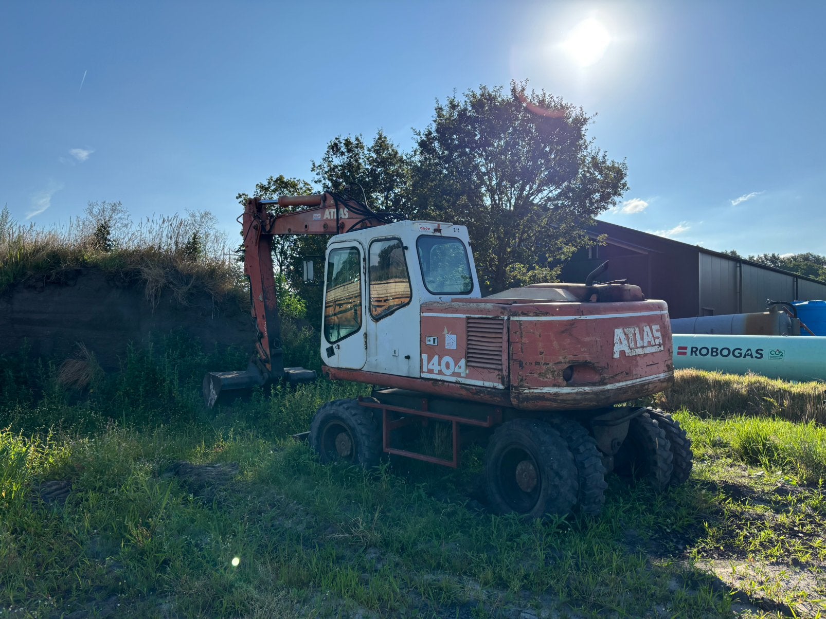 Atlas 1404 Mobiele kraan graafmachine marge, Zakelijke goederen, Machines en Bouw | Kranen en Graafmachines, Ophalen of Verzenden