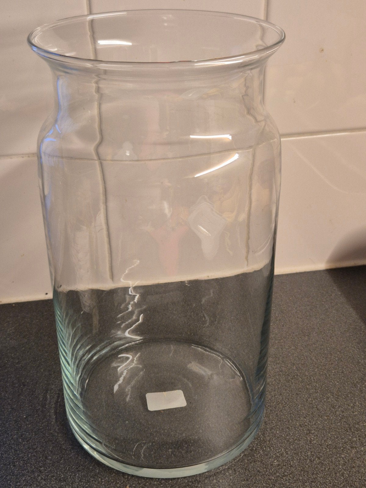 Grote glazen vaas, Ophalen, Zo goed als nieuw, Glas