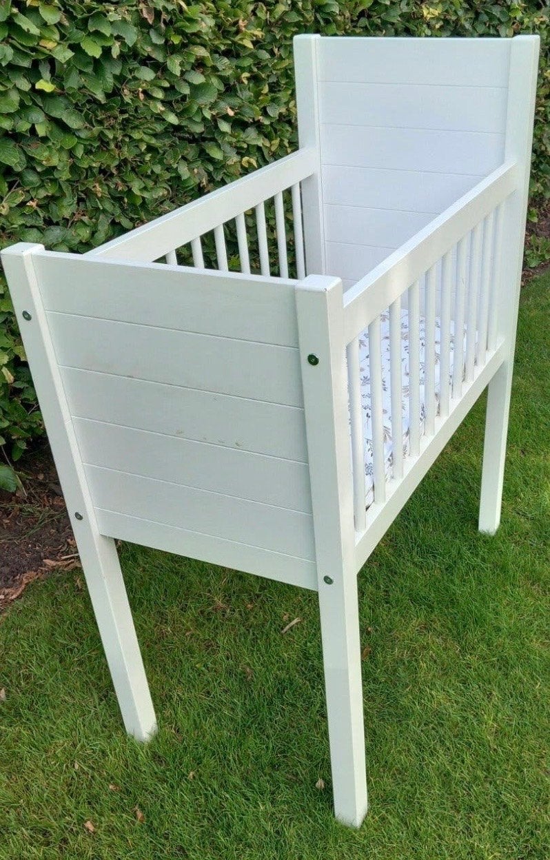 Mooi wit houten Co-sleeper, Kinderen en Baby's, Ophalen, Gebruikt, Wieg
