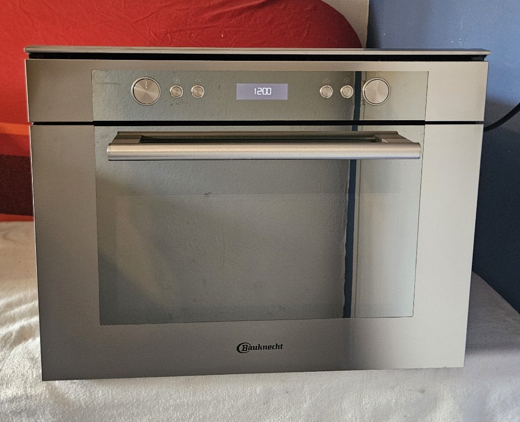 Inbouw combimagnetron van Bauknecht EMCHE 8145 PT, Ophalen, 45 tot 50 cm, Bauknecht, Gebruikt