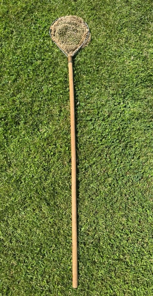 Prachtig vintage / antiek schepnetje met houten steel, Watersport en Boten, Hengelsport | Algemeen, Ophalen, Gebruikt, Net of Fuik