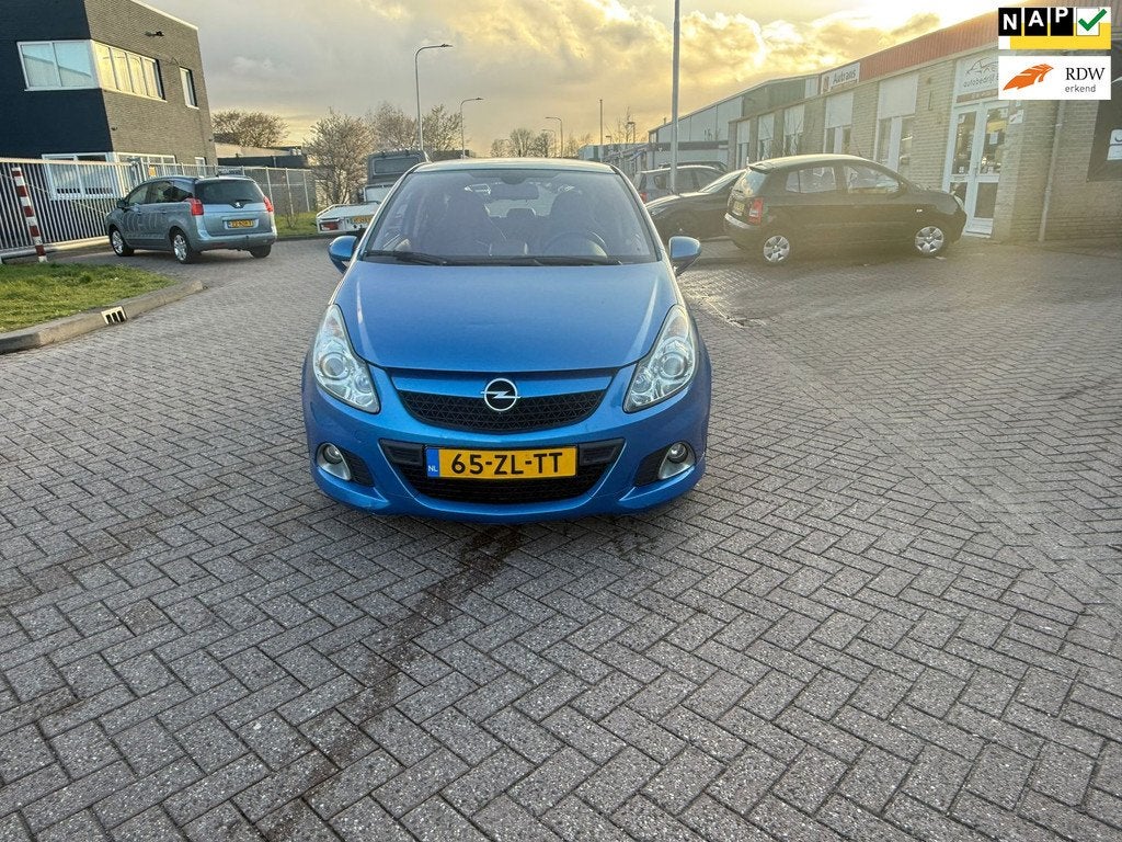 Opel Corsa 1.6-16V T OPC, Gebruikt, Blauw, Origineel Nederlands, Bedrijf