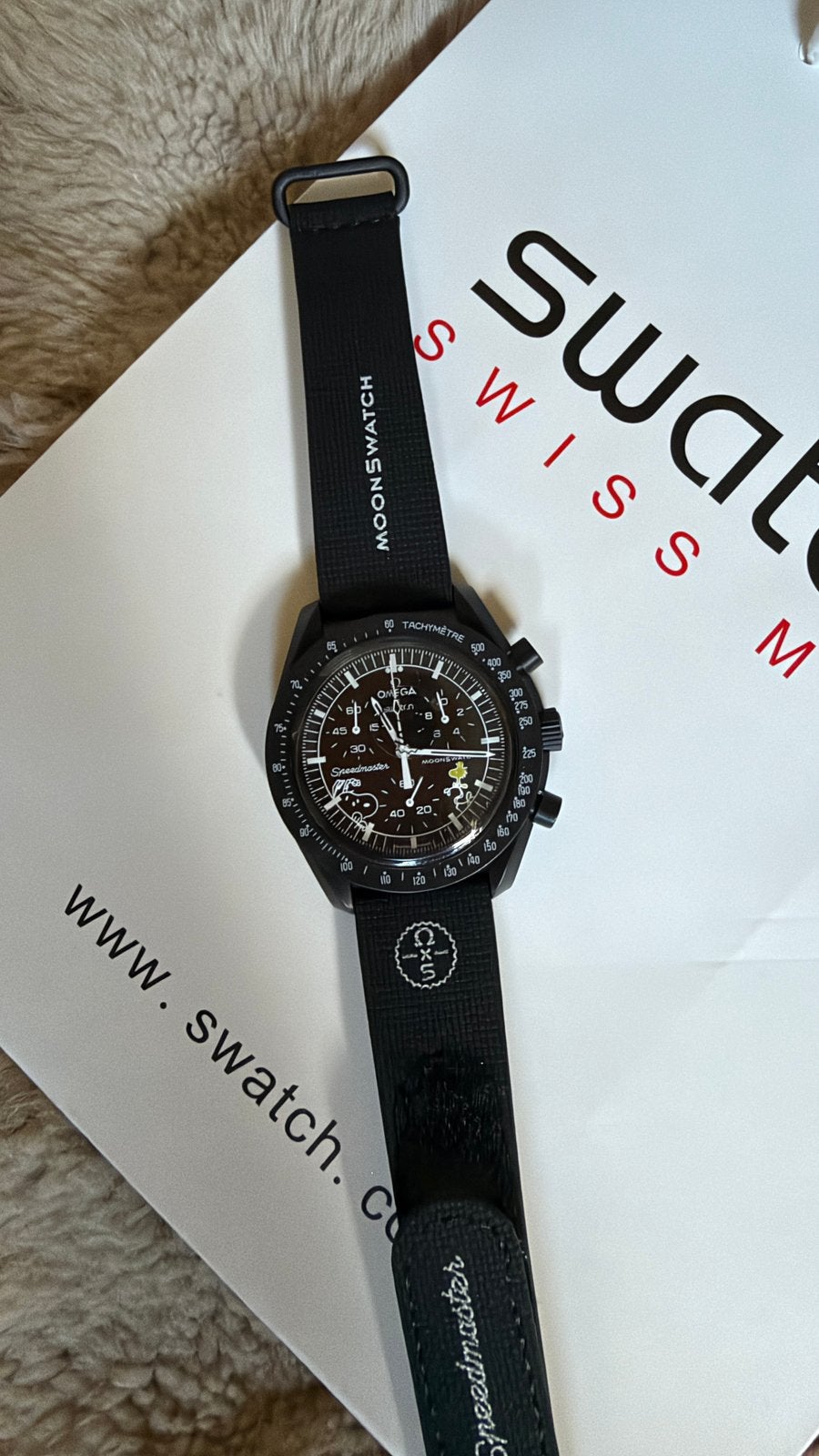 Omega swatch speedmaster, Ophalen of Verzenden, Zo goed als nieuw