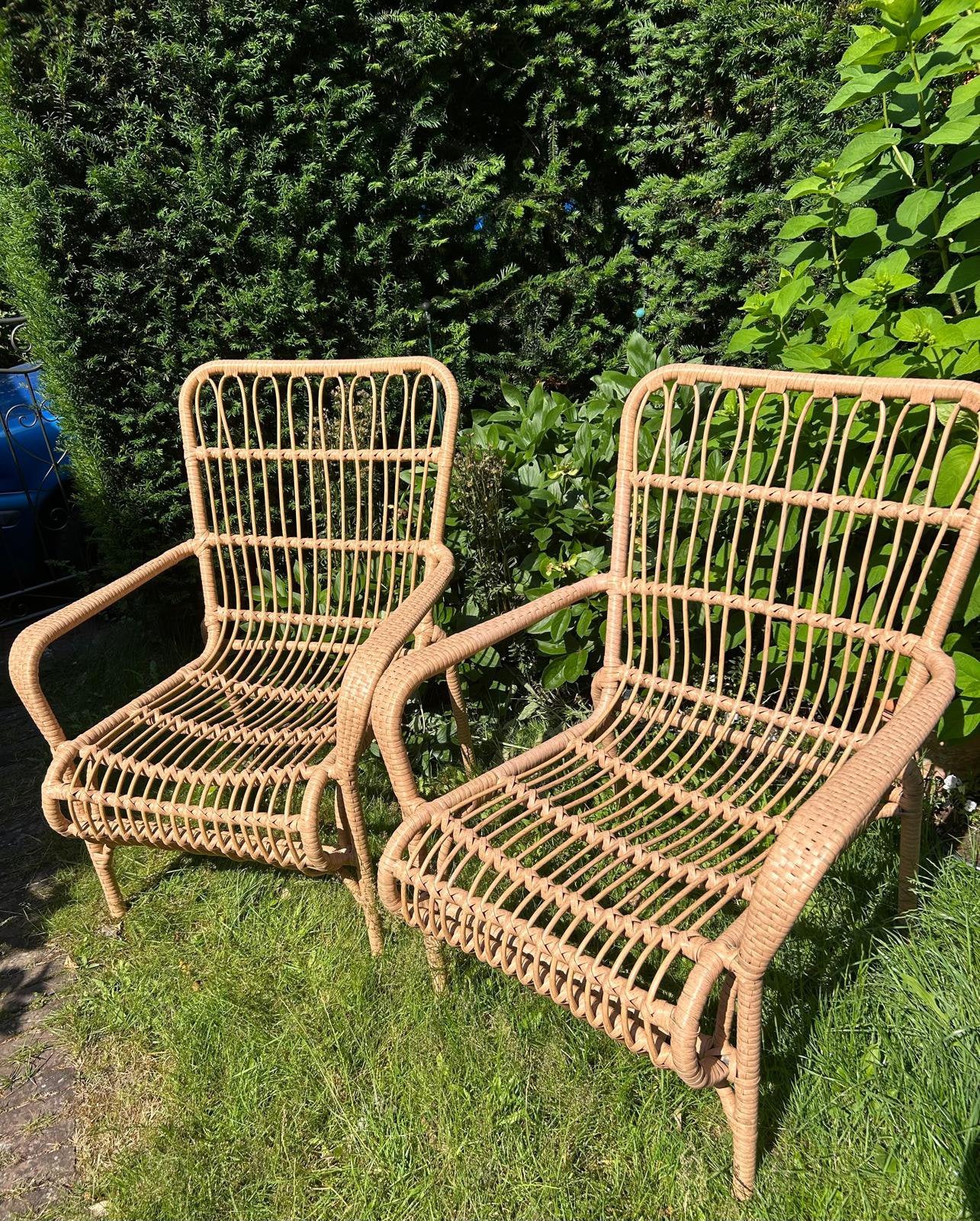 Rotan Tuinstoelen, Ophalen, Zo goed als nieuw, Rotan, Stapelbaar