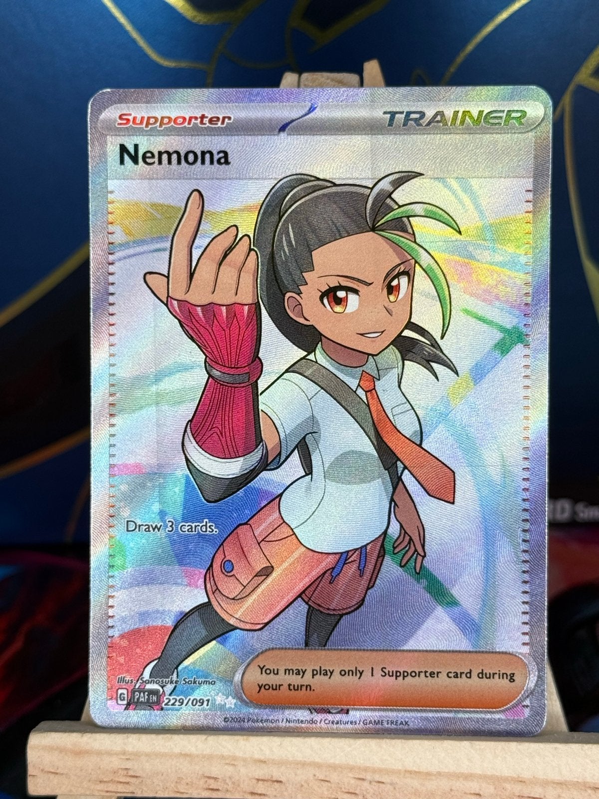 Nemona #229 | Pokemon Paldean Fates, Ophalen of Verzenden, Nieuw, Losse kaart, Foil
