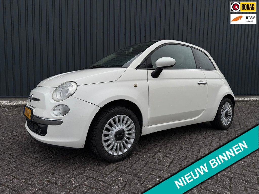 Fiat 500 0.9 TwinAir ( AUTOMAAT + NW APK + CABRIO ), Auto's, Fiat, Euro 5, Gebruikt, Zwart, 4 cilinders