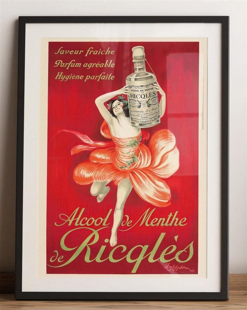 Leonetto Cappiello Grote Kunst Poster Art Deco Ricqlès, Verzenden